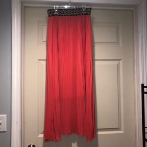 Coral Maxi Skirt